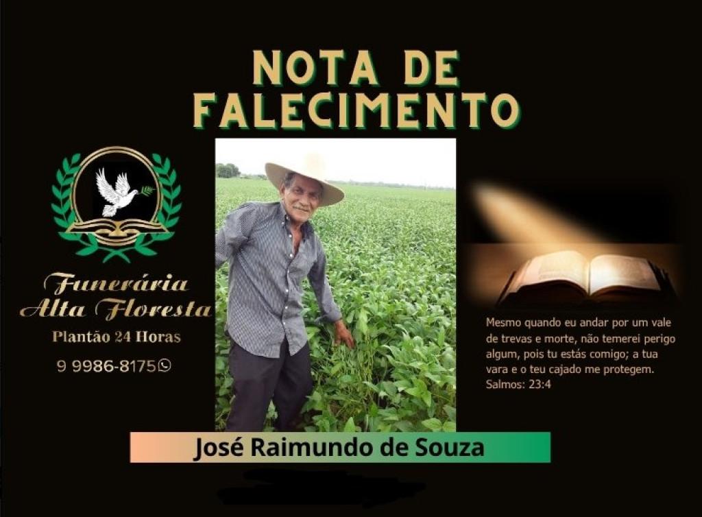 Nota de pesar - Nota de pesar pelo falecimento de José Raimundo de Souza