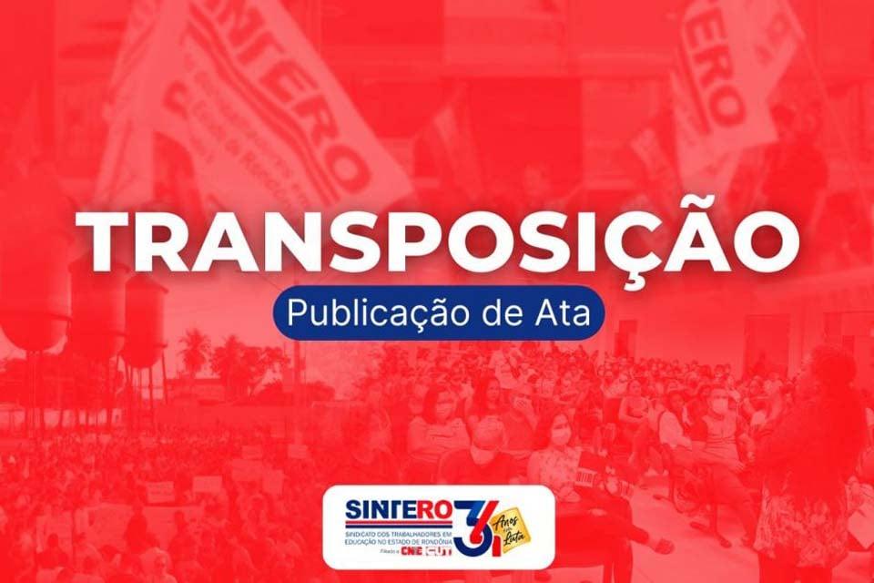SINTERO: Ata nº 23 de 2025 é publicada pela Comissão Especial dos Ex-Territórios Federais-CEEXT