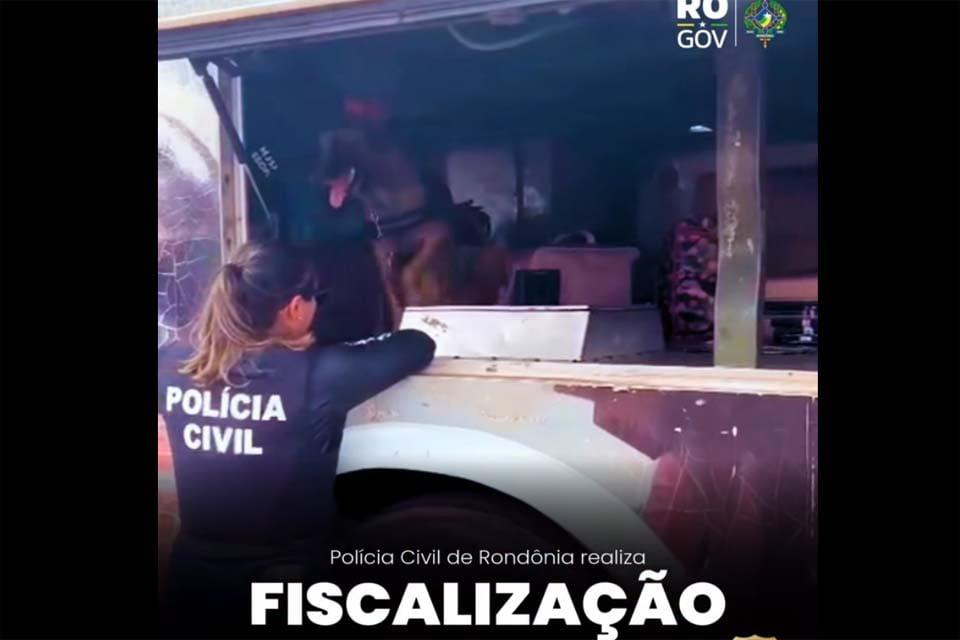 Operação Polícia Civil de Rondônia realiza fiscalização em rodovia com apoio da PRF