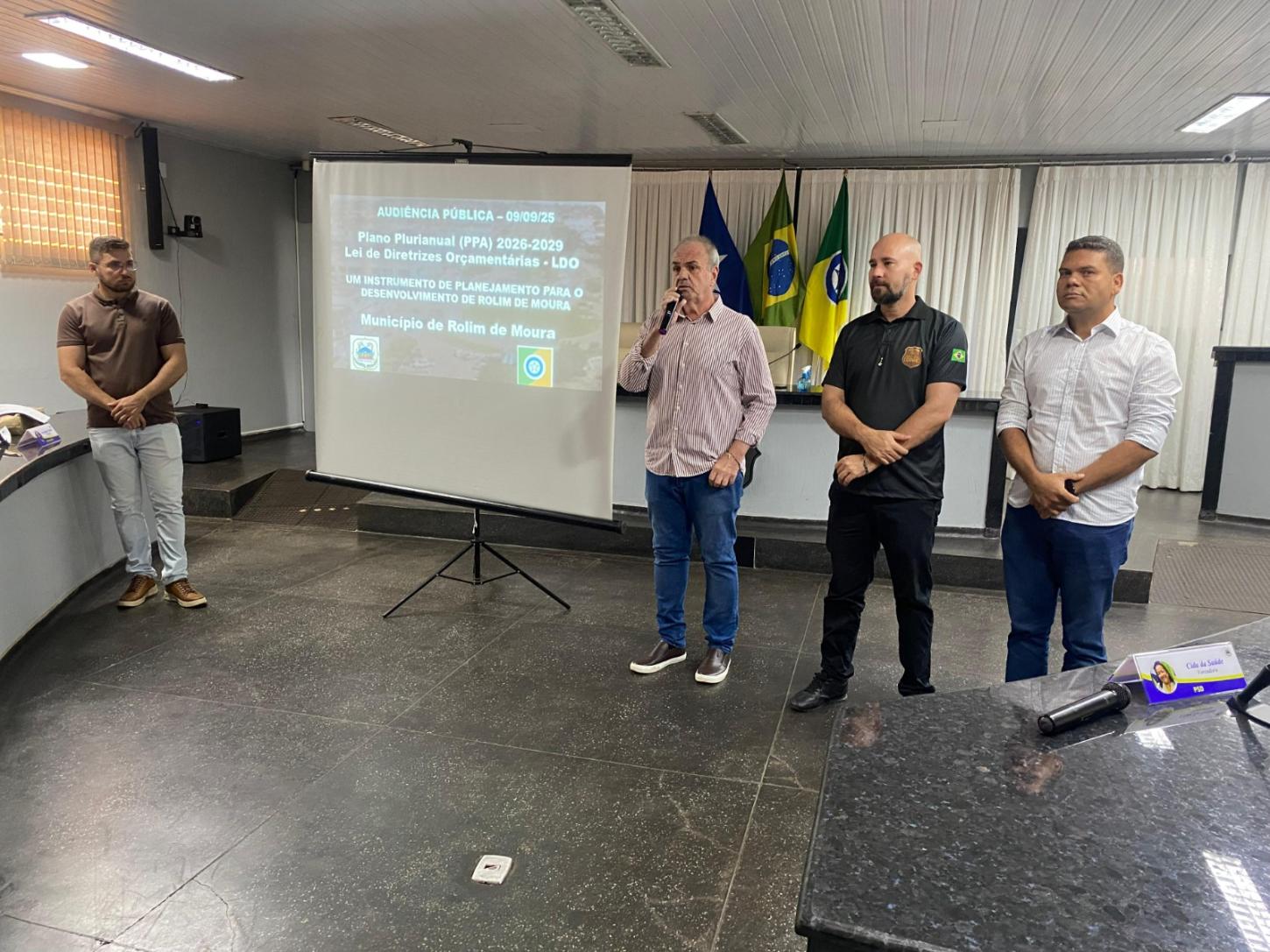 Rolim de Moura realiza Audiência Pública para apresentação do PPA 2026/2029 e da LDO