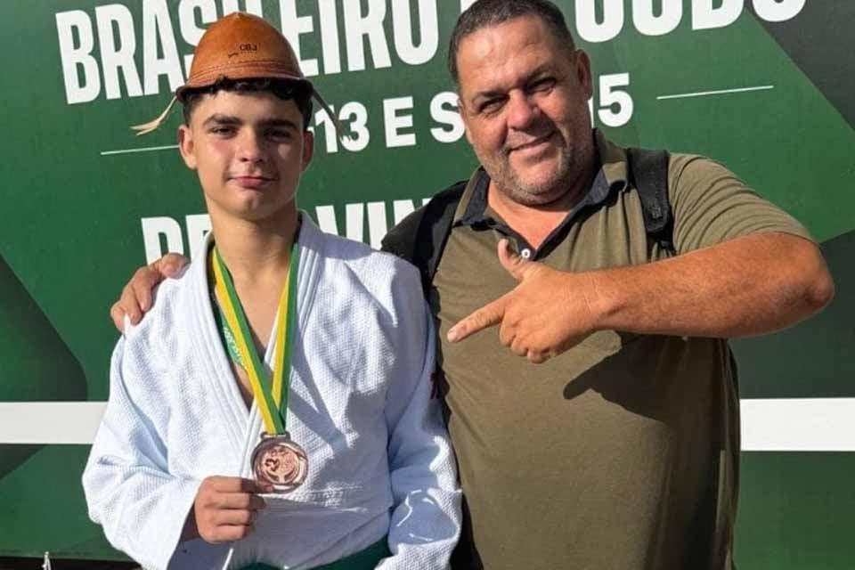DESTAQUE - Jaru conquista medalha de bronze no Campeonato Brasileiro de Judô