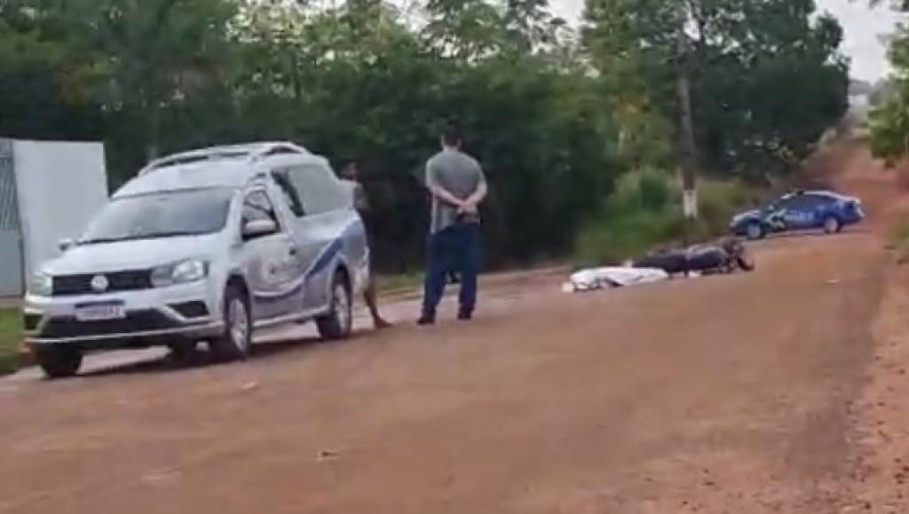 Fatalidade - Motociclista morre após perder o controle ao passar por lombada durante a madrugada em Cacoal