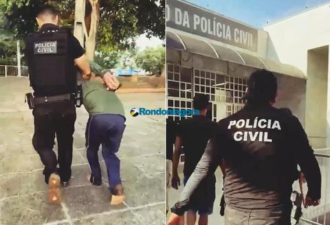 Geral  -Vídeo: Polícia Civil prende suspeito e conduz dois para depoimentos em investigação sobre duplo homicídio em Porto Velho