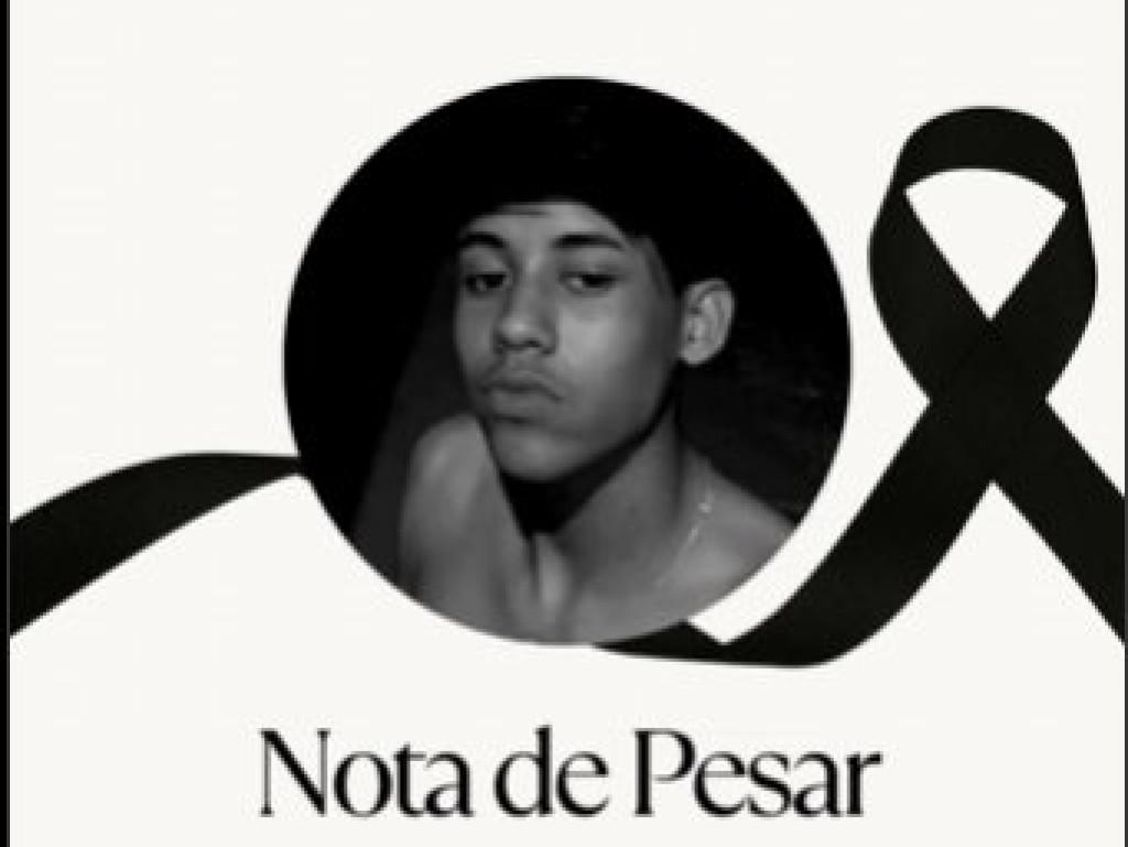 Nota de Pesar - Nota de pesar pelo falecimento de Vitor Gabriel Santos Mangueira Vieira