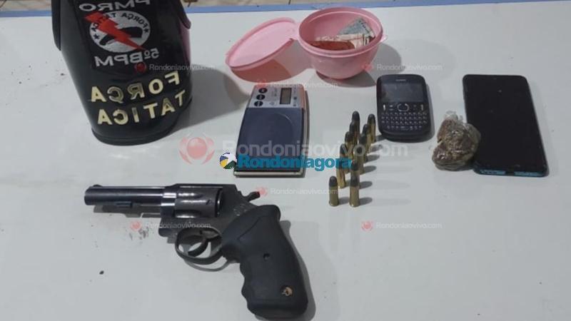 Polícia - Arma roubada é apreendida e dois são presos por tráfico na zona leste de Porto Velho