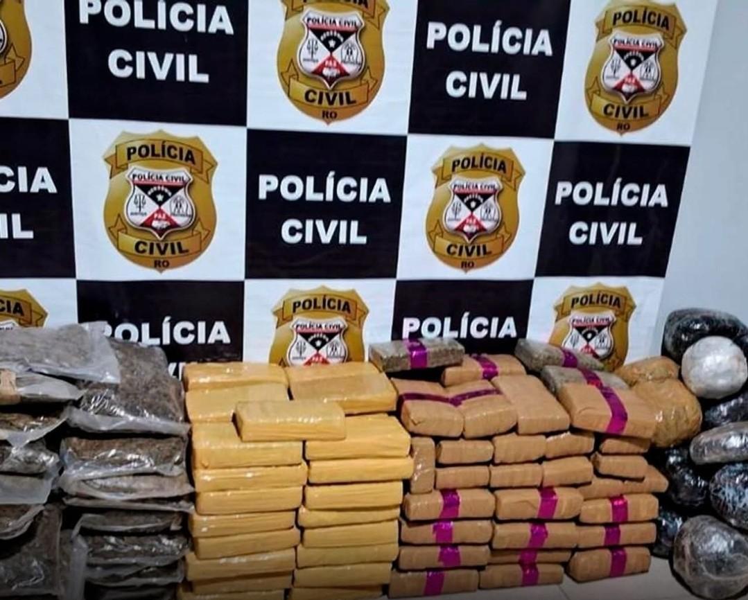 Polícia - Operação da Polícia Civil e Ibama apreende quase 200 kg de droga no rio Guaporé