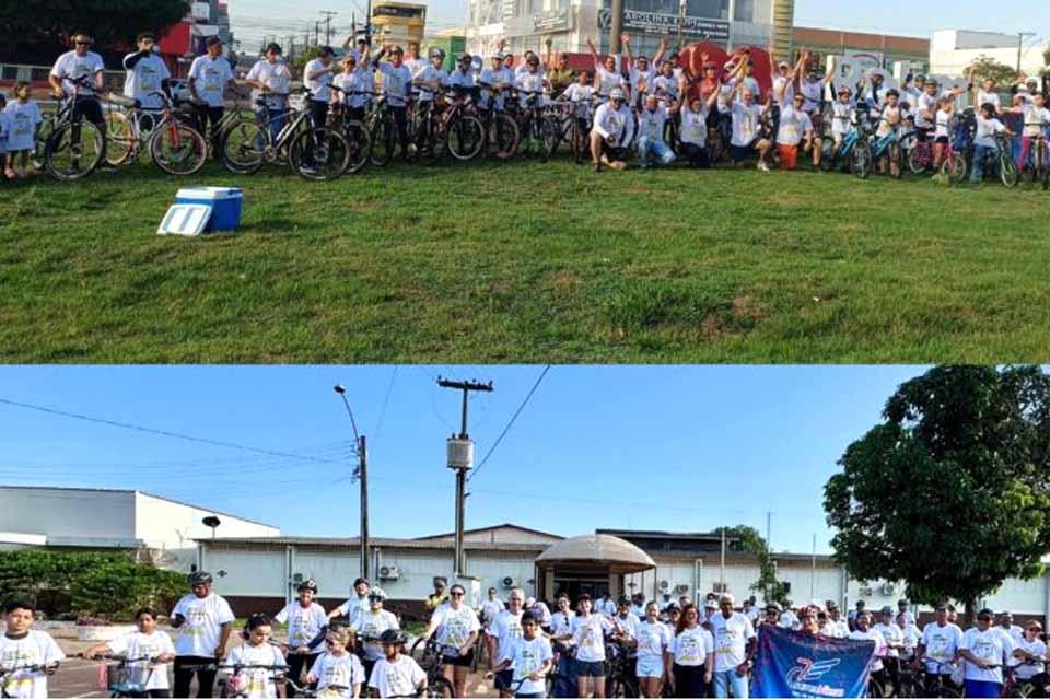 PREVENÇÃO AO SUICÍDIO - “Pedalada pela Vida” marca encerramento do Setembro Amarelo em Rolim de Moura