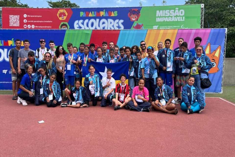 Paralimpíadas Escolares - Rondônia amplia desempenho e encerrando 1º bloco com 30 medalhas conquistadas