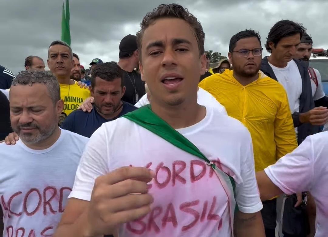 Caminhada até Brasília - Esquerda ‘é o freio de mão deste país’, diz Nikolas na estrada