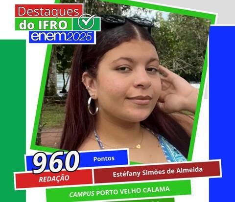 Geral - Estudantes do Ifro alcançam nota 960 em Redação e médias acima de 750 no Enem 2025