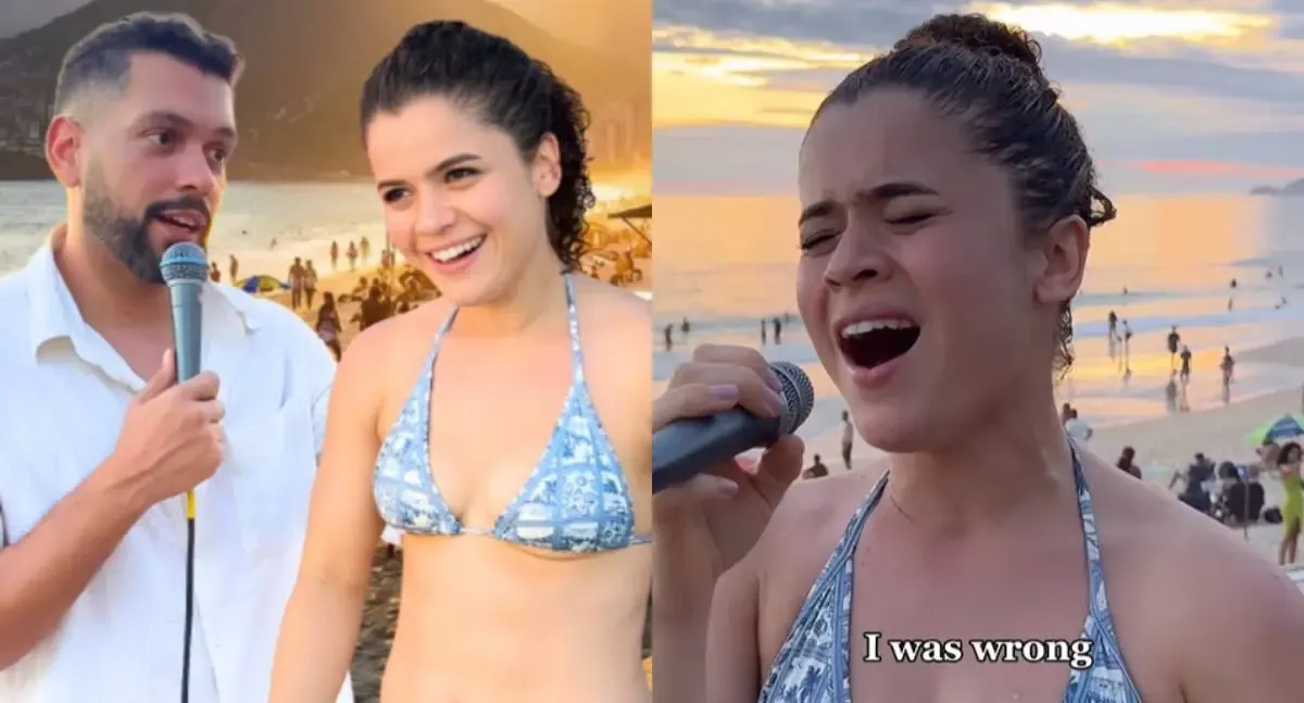 Notícias - VÍDEO: Cantora de Rondônia viraliza em apresentação na praia do Rio de Janeiro