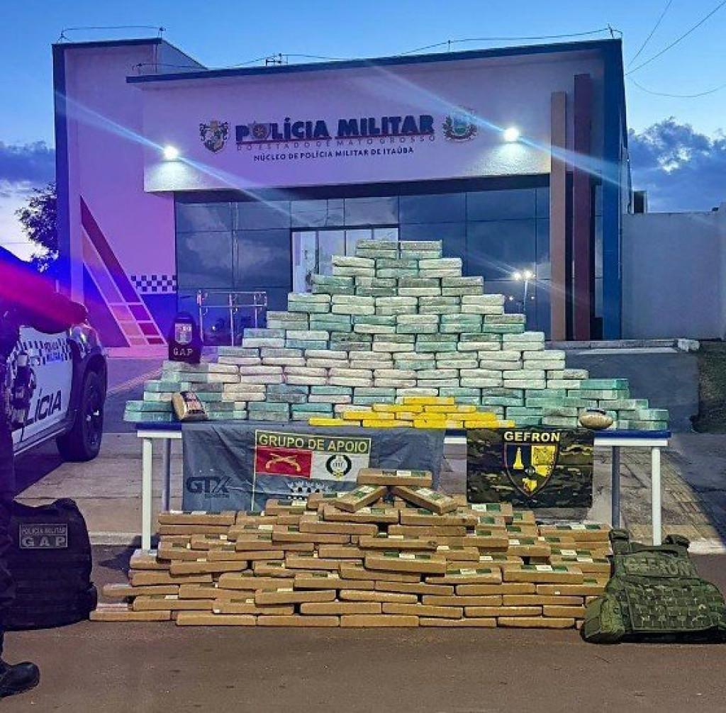 TRÁFICO DE DROGAS - Gefron apreende R$ 33 milhões em drogas, aeronave e veículos na fronteira de MT