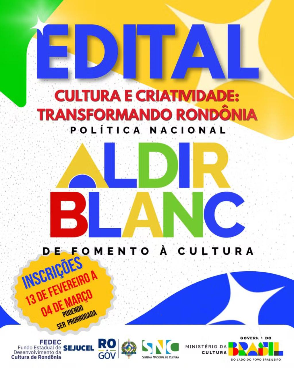 ALDIR BLANC  - Como artistas e coletivos podem acessar os recursos da Política Aldir Blanc em RO: veja o passo a passo