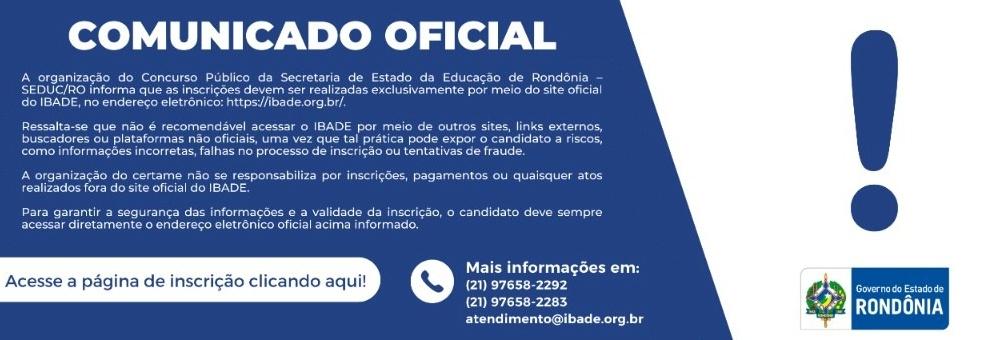 COMUNICADO OFICIAL