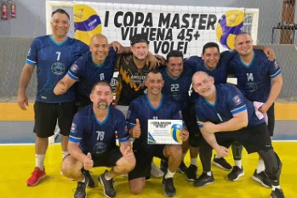 MASTER 45+ Vilhena chega às finais, mas equipes visitantes levam os títulos da Copa de Voleibol