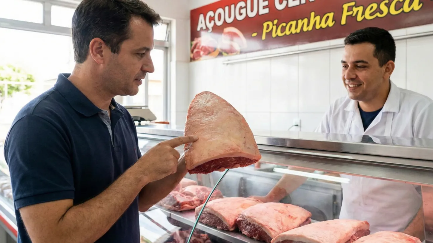 Entretenimento - Como identificar picanha de verdade no açougue e evitar levar outro corte pagando caro