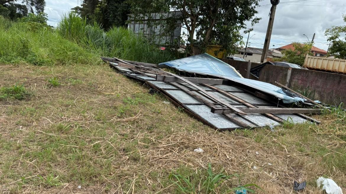 Geral - Fiscalização ambiental começa a retirar outdoors irregulares em áreas públicas da capital