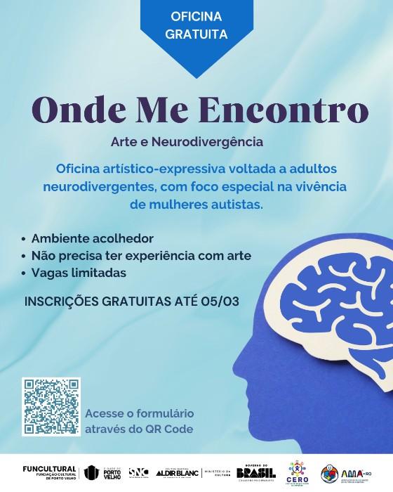 Geral - Projeto “Onde Me Encontro” abre inscrições para oficina gratuita de Arte e Neurodivergência em Porto Velho