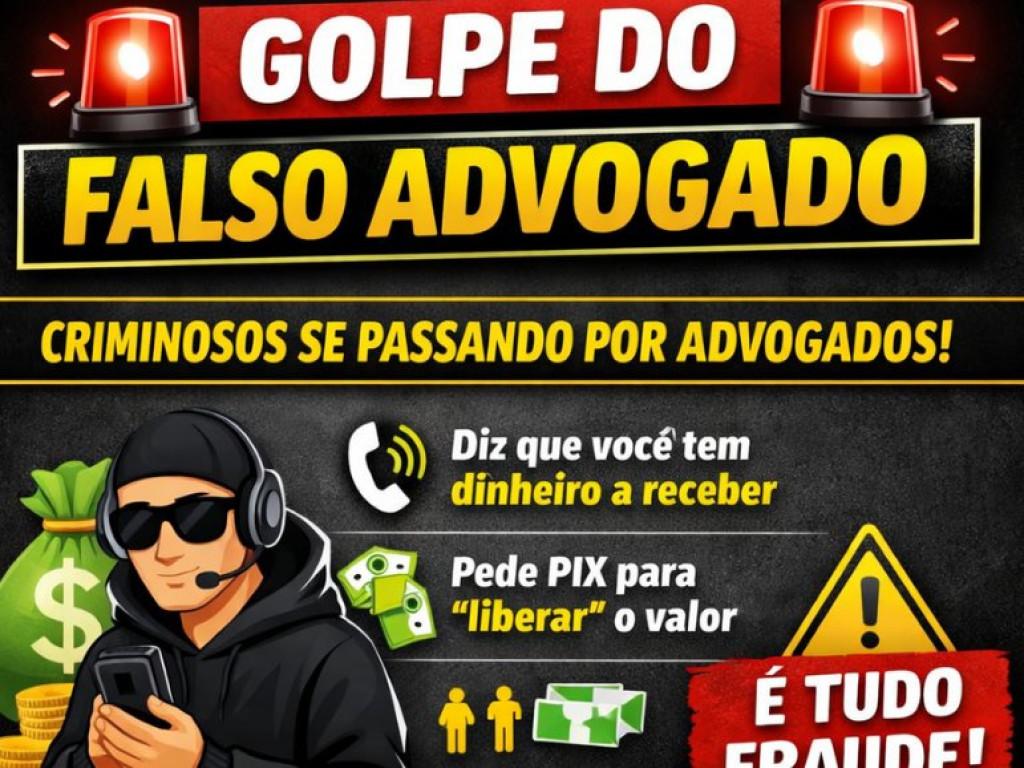 GOLPES - ALERTA: Golpes de estelionato com falsos advogados fazem vítimas na região