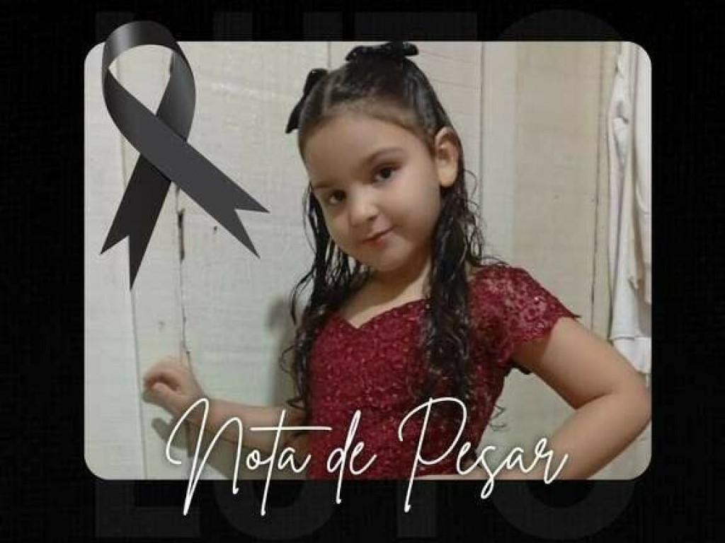 NOTA DE PESAR - Nota de pesar pelo falecimento da rolimourense Rafaela Dias Ferreira de apenas 7 anos em Porto Velho