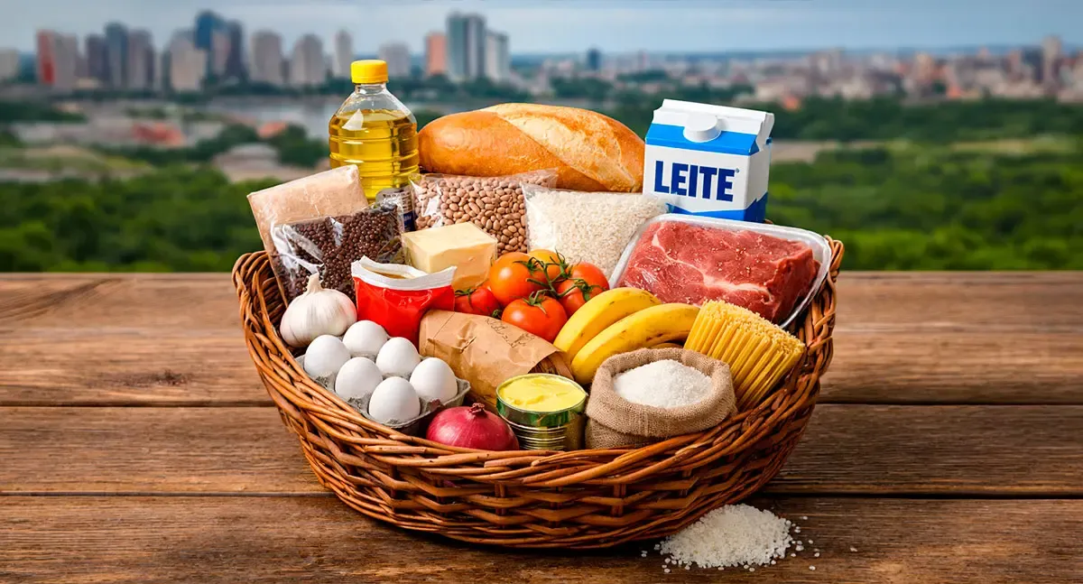 Notícias - Cesta básica chega a R$ 601 em Porto Velho e consome 40% do