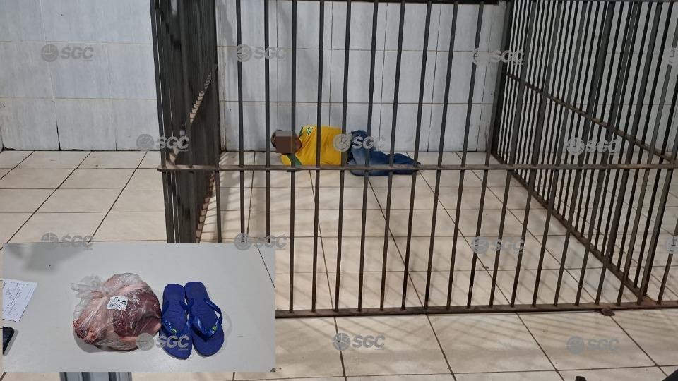 Plantão de Polícia - Homem é preso após furtar picanha e sandália em supermercado na Zona Leste