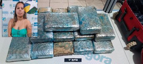 Polícia - Jovem é presa com 16 kg de maconha na rodoviária de Porto Velho