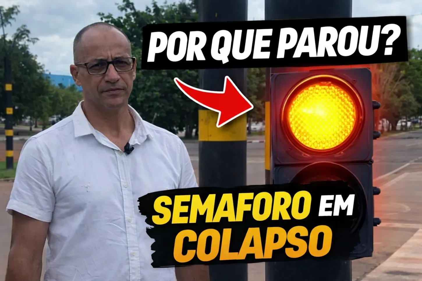 Por que o semáforo parou? Falha expõe anos sem manutenção em Rolim de Moura