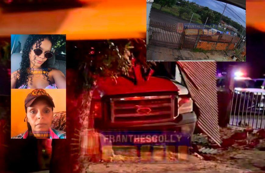 Vídeo mostra camionete desgovernada matando mãe e filha ao invadir casa em MT