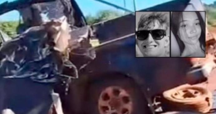 VÍDEO - SUSPEITA MACABRA - Motorista colocou jovem em S10 e colidiu propositalmente em carreta na BR-163; ambos morreram