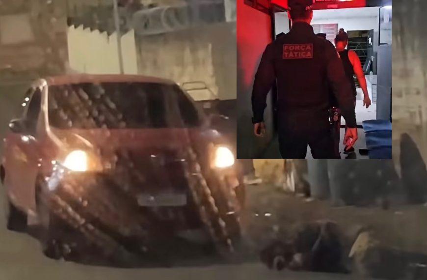 Absurdo: vídeo mostra mulher atropelando e passando por cima da cabeça de morador de rua