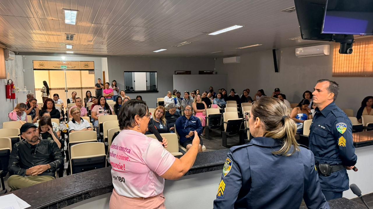 Através da Procuradoria da Mulher,  Janete Lins promove palestra aos ACS em parceria com a Patrulha Maria da Penha 