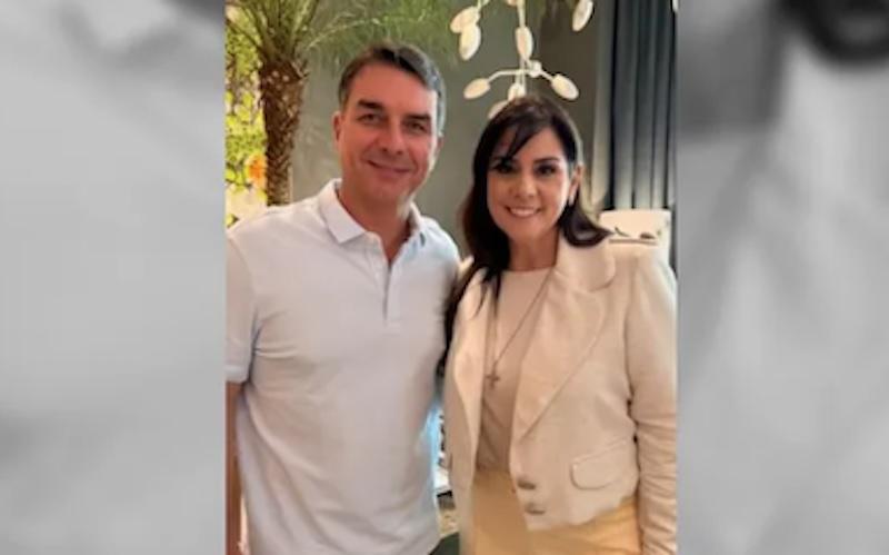 Eleições 2026 - Flávio se reúne com deputada do PP cotada para sua vice na disputa presidencial