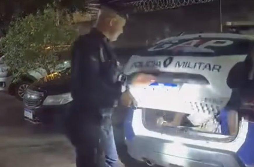 Homem tenta matar ex com golpe de punhal nas nádegas em Rondonópolis; vídeo mostra prisão