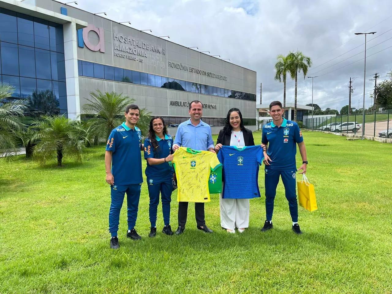 Hospital do Amor da Amazônia recebe visita da FFER e membros da comissão técnica da Seleção Brasileira Sub-15