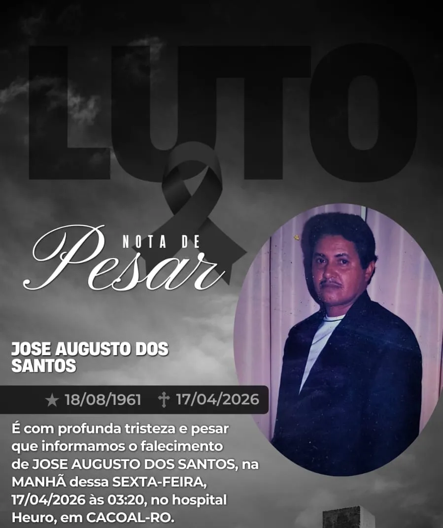 NOTA DE PESAR: JOSE AUGUSTO DOS SANTOS