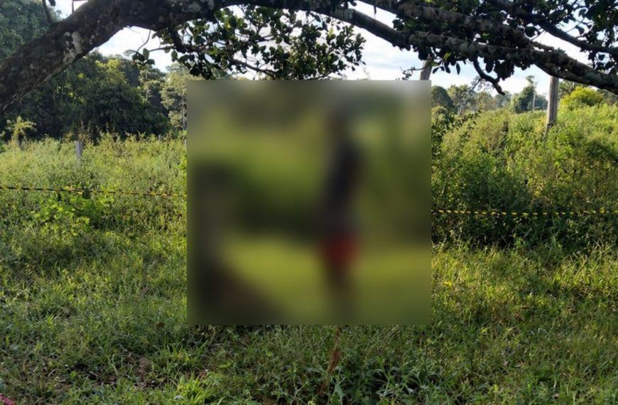 PM encontra corpo pendurado em árvore em propriedade na Zona Rural