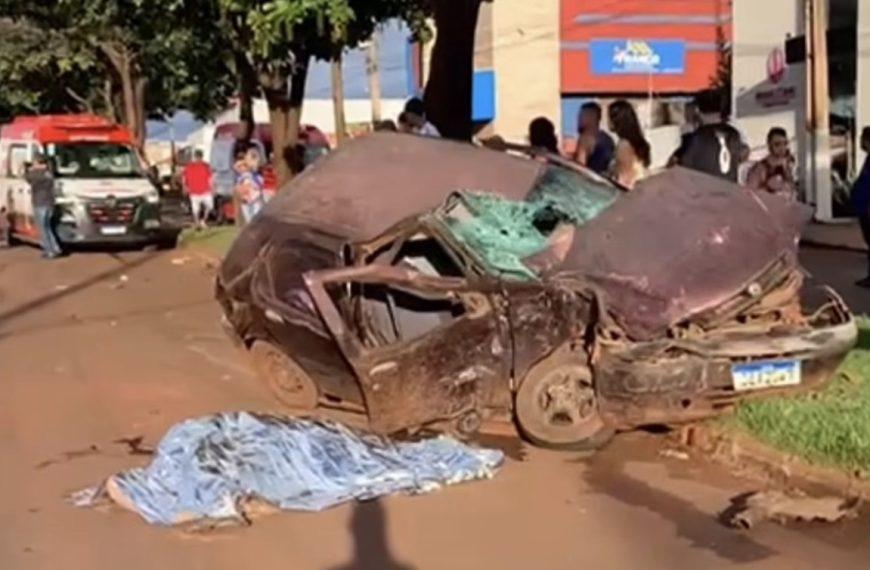 Vídeo forte mostra passageira que morreu após gravíssimo acidente entre RAM e carro em MT; vítima identificada