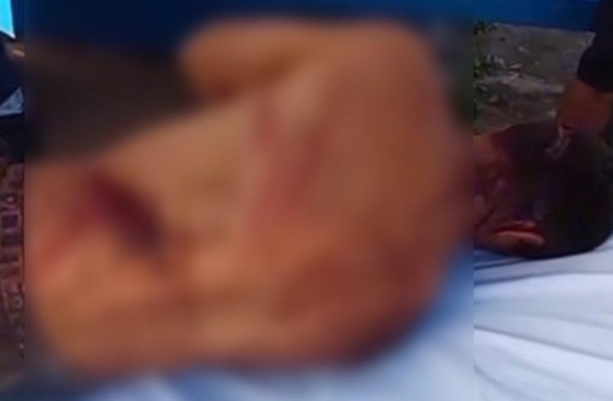 VÍDEO - Homem é torturado com golpes de madeira e facão após briga envolvendo drogas em MT; imagens chocam