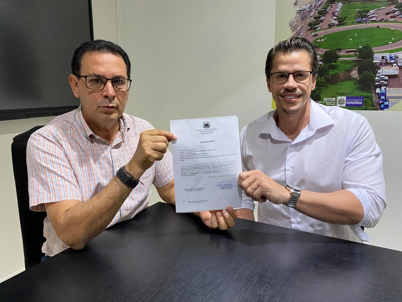 Aldo Júlio destaca força técnica da prefeitura e anuncia construção de uma nova creche em Rolim de Moura