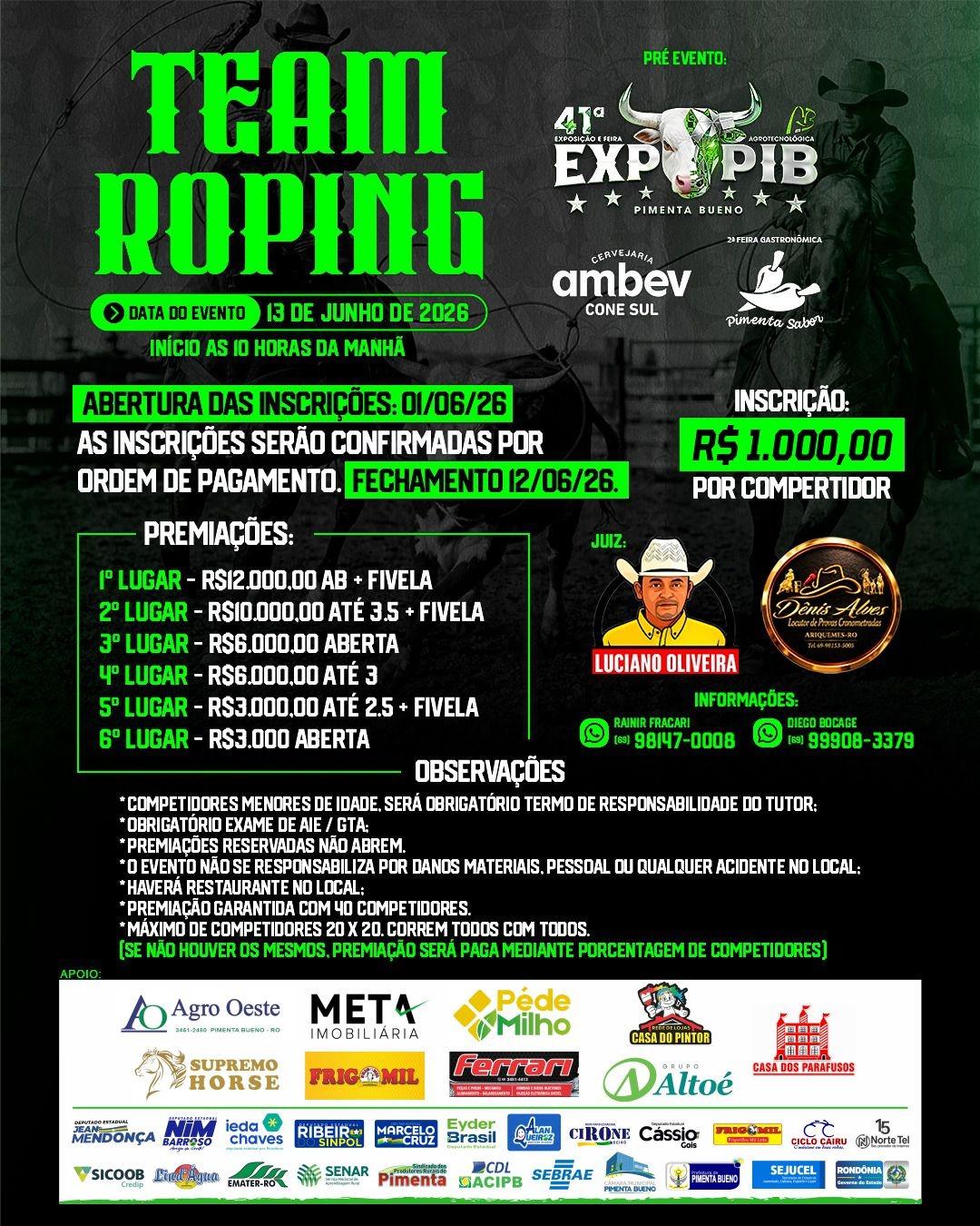 ARENA PREPARADA. DUPLAS A POSTOS. O SHOW VAI COMEÇAR!