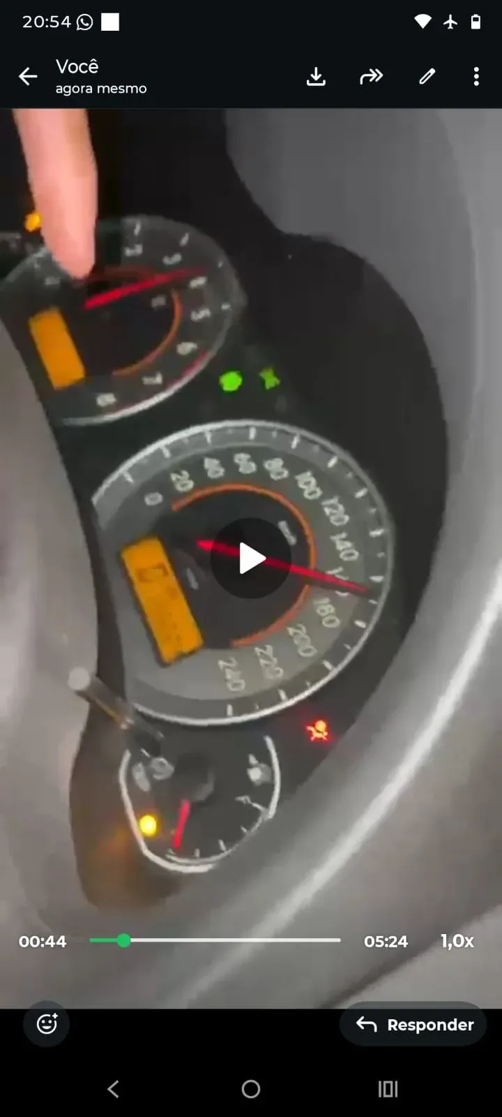 cidade - Imagem revela veículo a mais de 160 km/h antes de acidente em Rolim de Moura