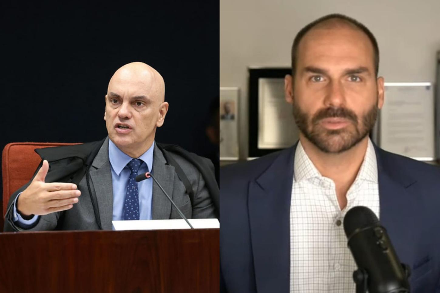 coação - DPU afirma que Moraes não pode julgar ação contra Eduardo Bolsonaro