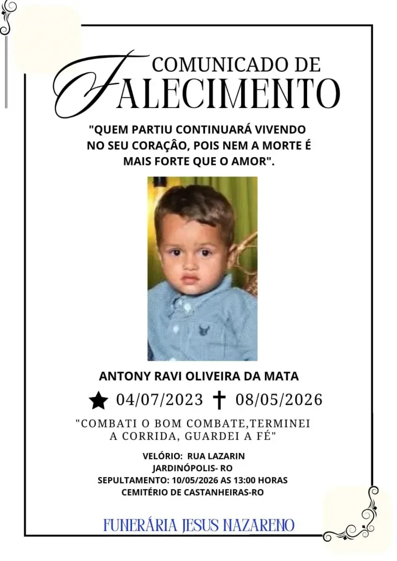 Divulgado locais de velórios e sepultamentos das 5 vítimas de acidente de trânsito.