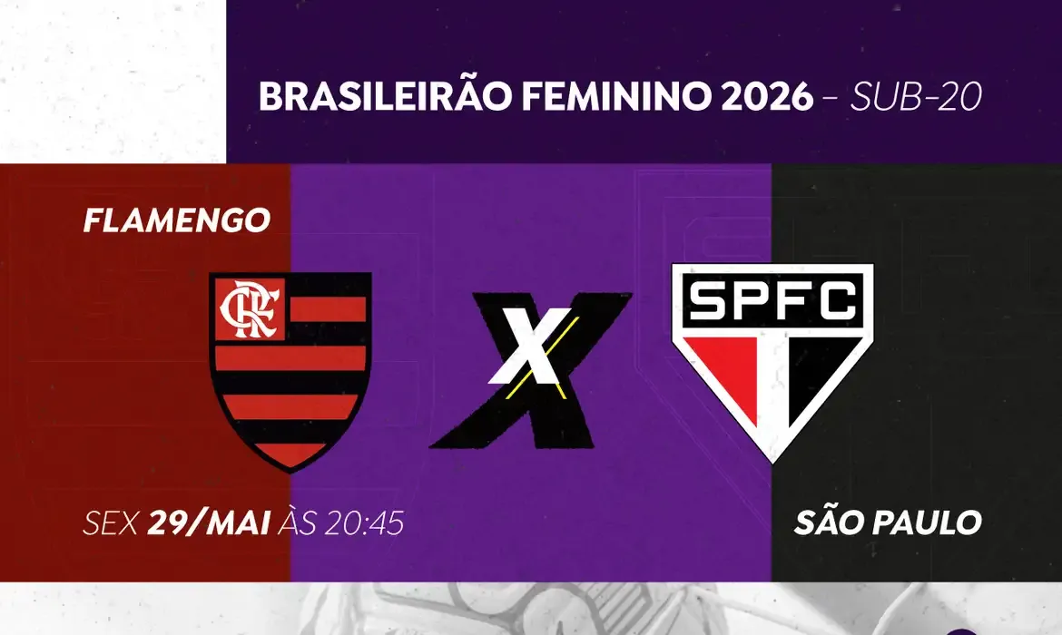 Futebol -  Brasileirão Feminino Sub-20: TV Brasil transmite Flamengo X São Paulo