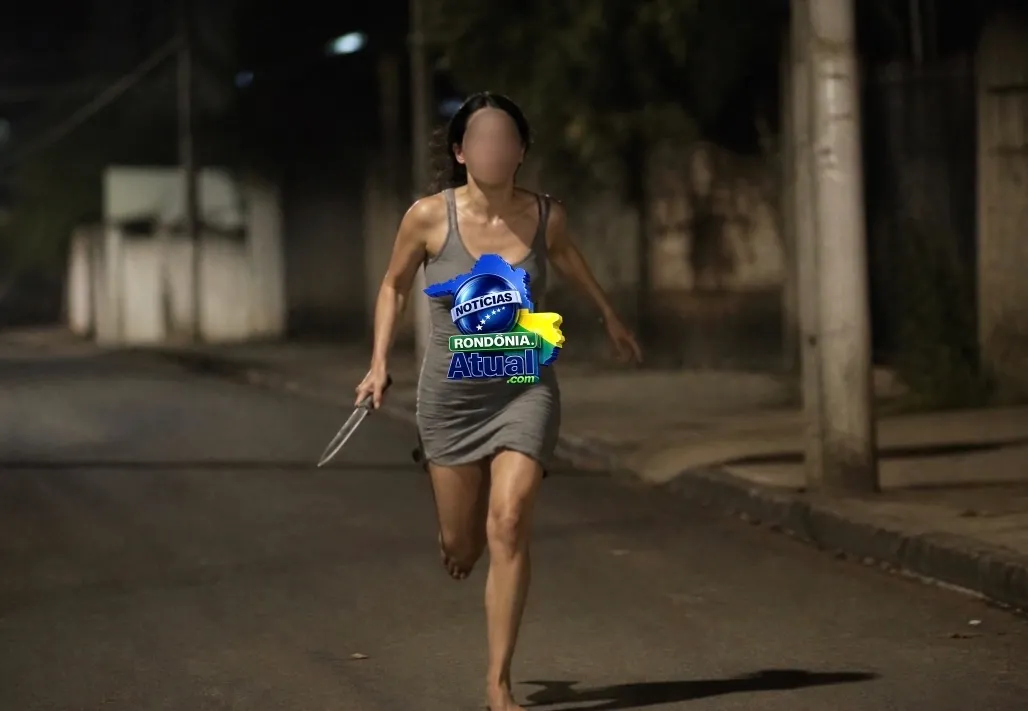 Mulher foge com faca na mão para escapar de ex violento em Ji-Paraná