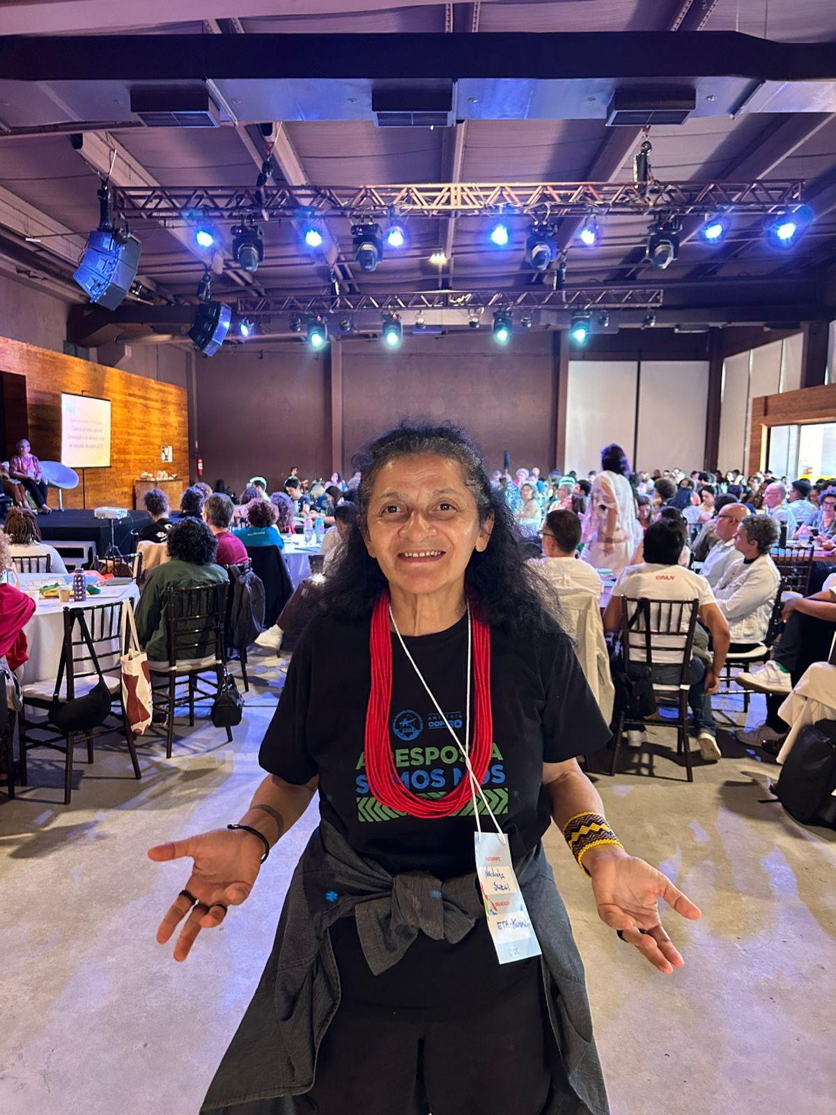 Neidinha Suruí participa de encontro anual do Observatório do Clima em São Paulo e debate eleições de 2026