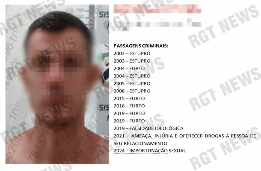 Predador sexual é preso em flagrante após estuprar adolescente em Rondonópolis; ficha criminal mostra diversos estupros