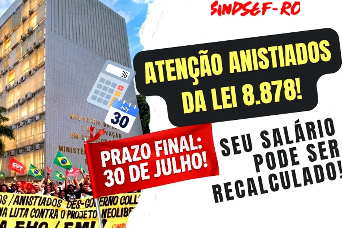 SINDSEF-RO: Ministério da Gestão e da Inovação em Serviços Públicos lança página com orientações para recálculo salarial; prazo vai até 30 de julho