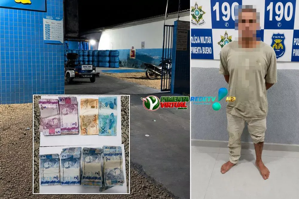 Suspeito de assalto à Loja Cairu é preso após novo roubo em Pimenta Bueno